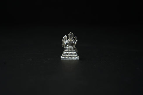 Pure Silver Vishnu With Laxmi Idol